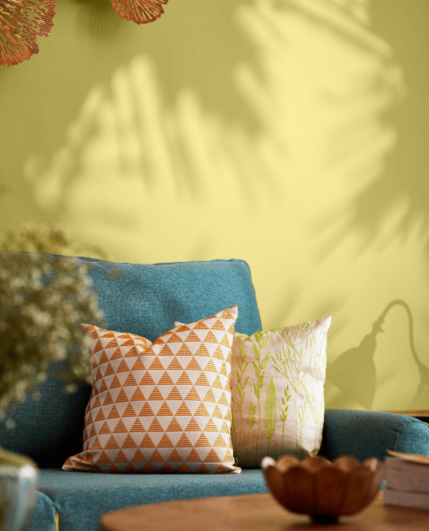 Asian Paints pillow detail